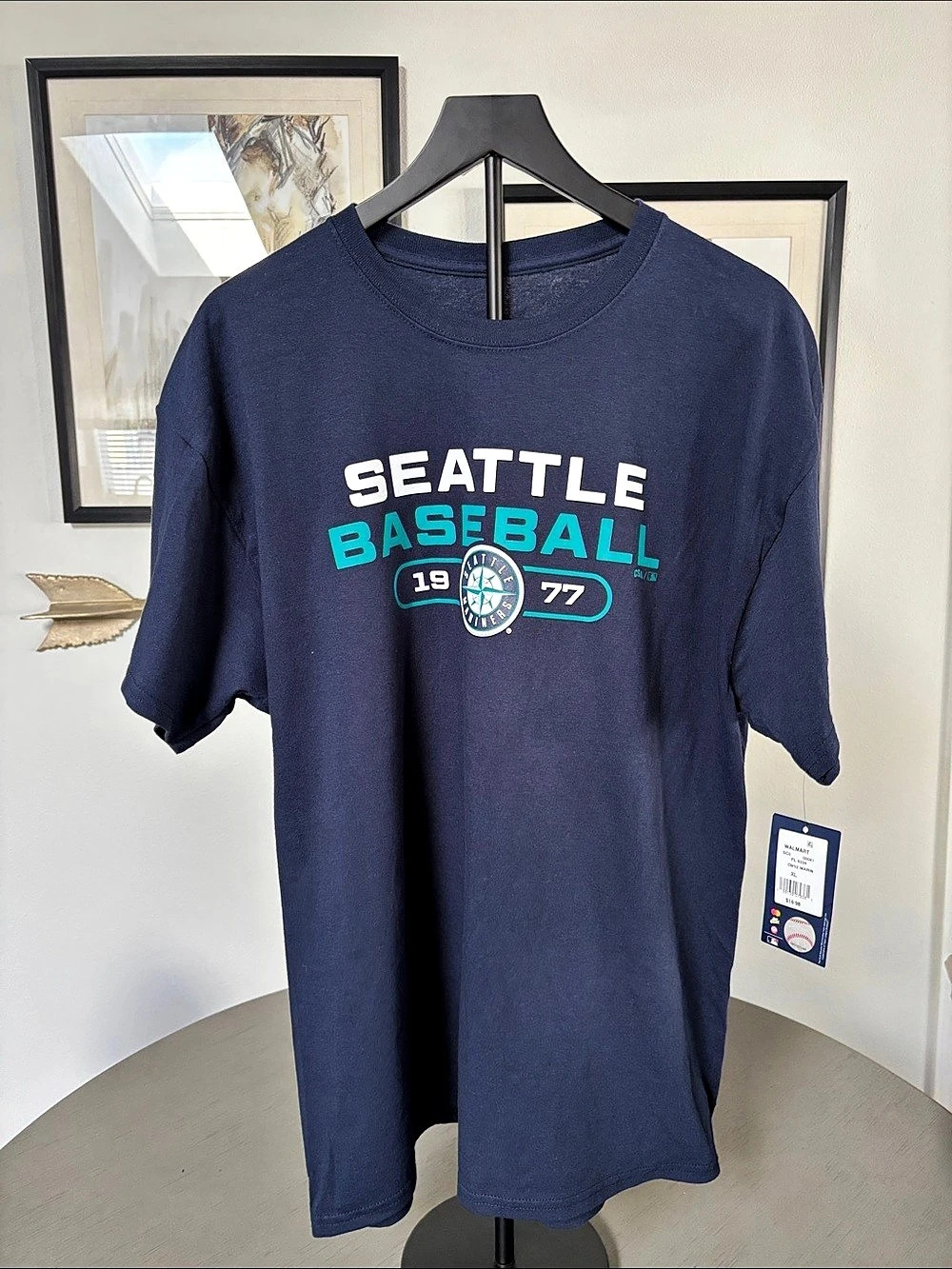 MLB Seattle Baseball 1877 T-Shirt Men's Cotton T-Shirt XL NWT